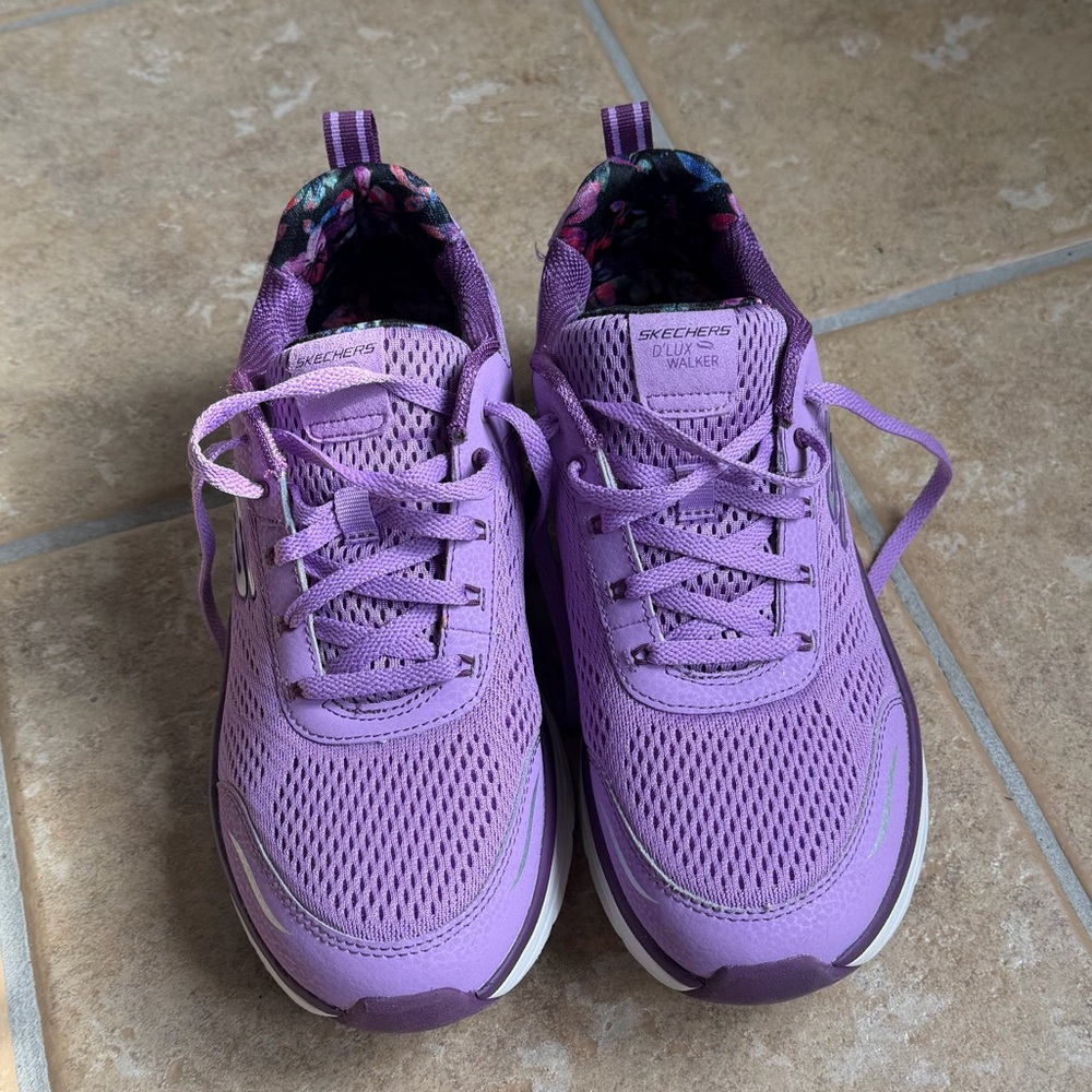 D’Lux Walker Skechers Women’s Lavender Tennis Shoes
